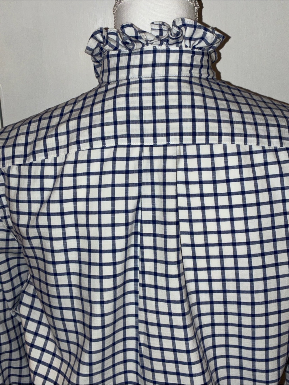 Up cycled Ralph Lauren, Lauren ruffled collar Girly shirt - Picture 3 of 5